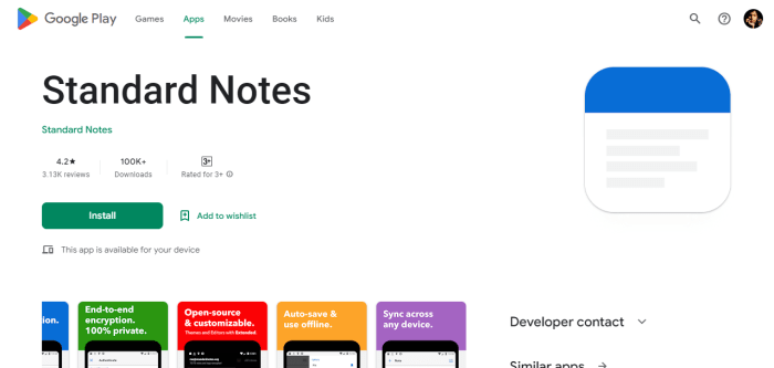 Notepad taking